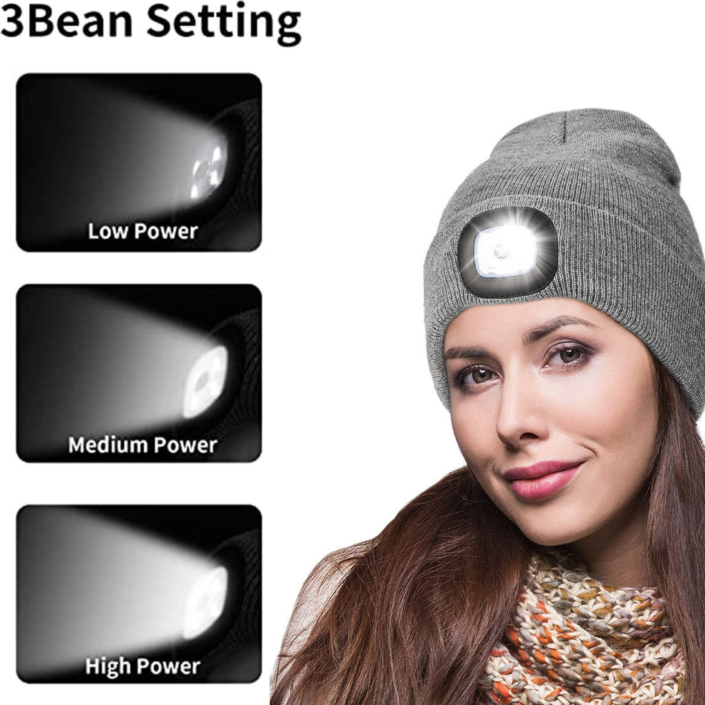 LED Insulated Lighting Knitted Hat